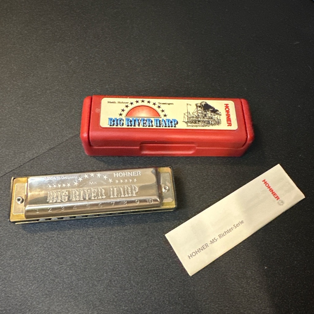 Hohner Big River Harp MS Harmonica w/ Case Made in Germany‎